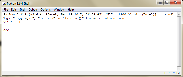 Izvršavanje Python kôda putem sučelja IDLE