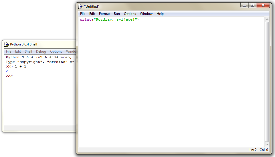 IDLE i pisanje tekstualnih datoteka